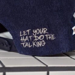 FAM.CAP SNAPBACK "P" CAP 4TH ANNIVERSARY NAVY CORDUROY / GREY UV 20 FAM.CAP SNAPBACK "P" CAP 4TH ANNIVERSARY NAVY CORDUROY / GREY UV -Headwear store PC190502