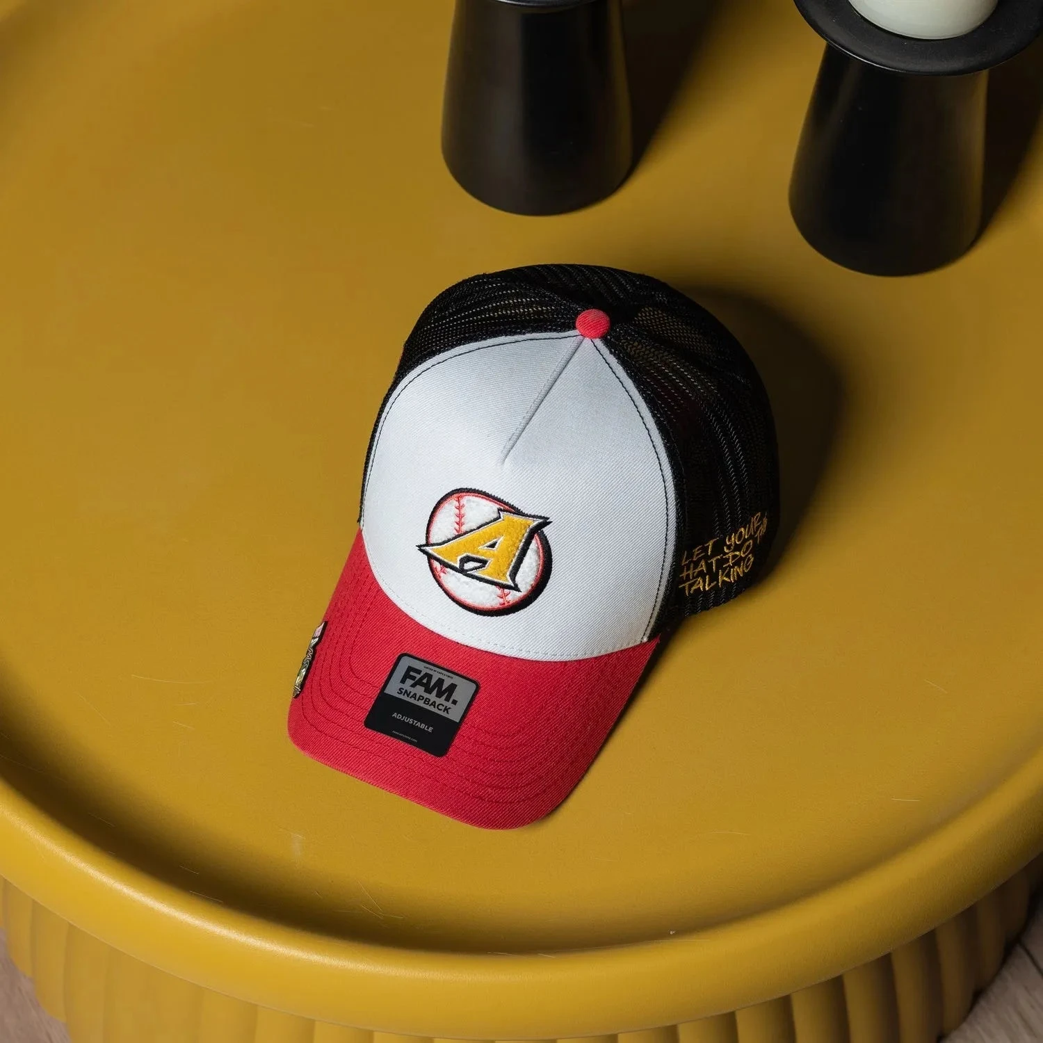 FAM.CAP SNAPBACK "A" CAP 4TH ANNIVERSARY MESH TRUCKER TWO TONE / GREY UV 12 FAM.CAP SNAPBACK "A" CAP 4TH ANNIVERSARY MESH TRUCKER TWO TONE / GREY UV - Image 10