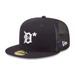 NEW ERA 59FIFTY MLB DETROIT TIGERS ALL STAR GAME 2022 NAVY / TROPIC BLUE UV FITTED TRUCKER CAP 11 NEW ERA 59FIFTY MLB DETROIT TIGERS ALL STAR GAME 2022 NAVY / TROPIC BLUE UV FITTED TRUCKER CAP -Headwear store detroit tigers mlb all star game navy 59fifty cap 60244350 back