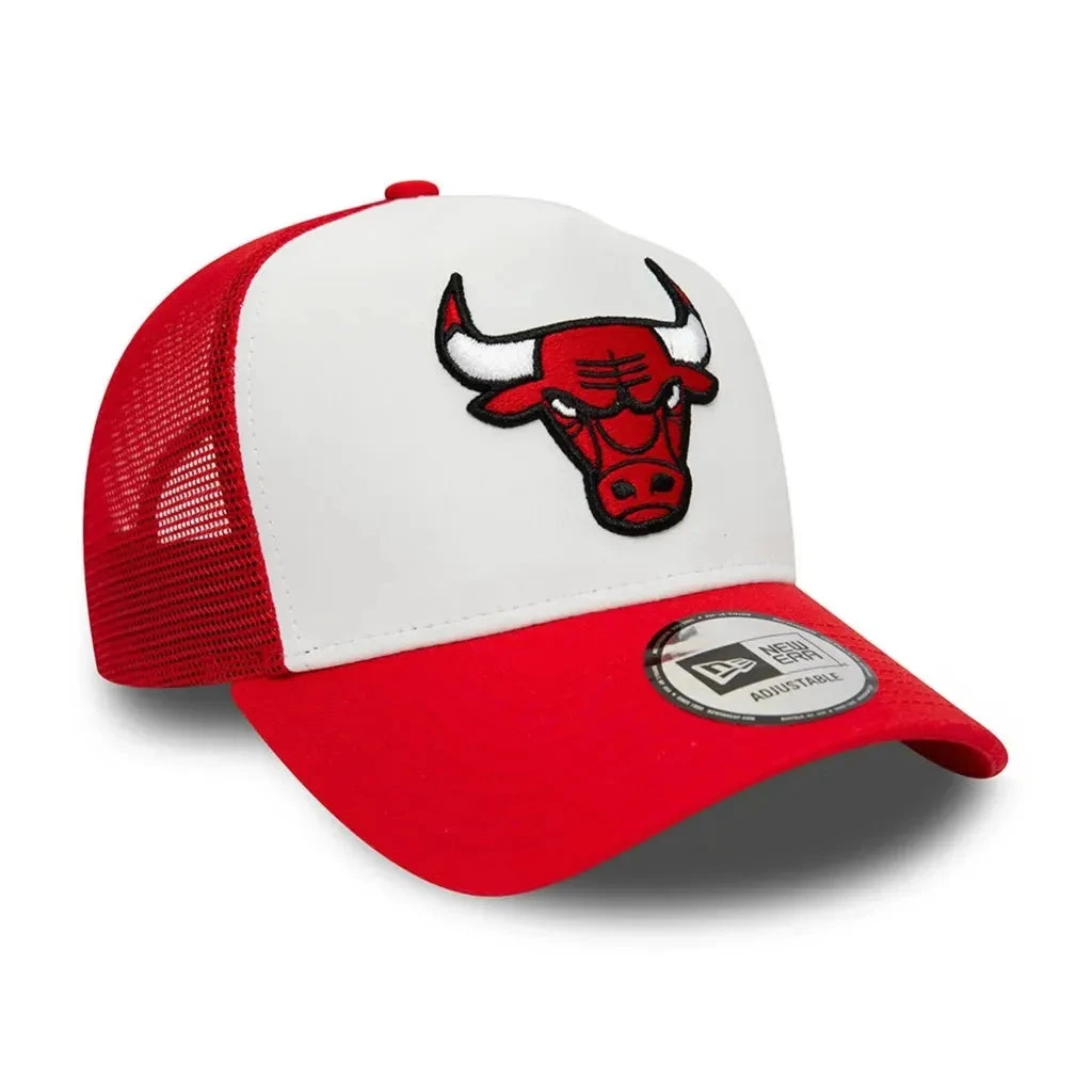 NEW ERA NBA TRUCKER CHICAGO BULLS RED / WHITE CAP 6 NEW ERA NBA TRUCKER CHICAGO BULLS RED / WHITE CAP - Image 4