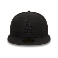 NEW ERA 59FIFTY MLB LEAGUE LOS ANGELES DODGERS TEAM BLACK FITTED CAP -Headwear store la dodgers league essential black 59fifty fitted cap 60471454 center