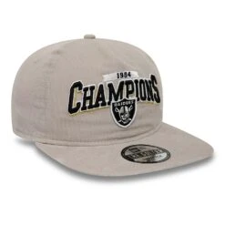 NEW ERA LEAGUE CHAMPIONS GOLFER LAS VEGAS RAIDERS CAP -Headwear store las vegas raiders league champions grey golfer snapback cap 60298650 back