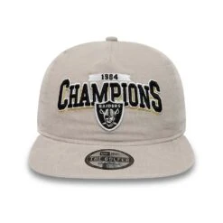NEW ERA LEAGUE CHAMPIONS GOLFER LAS VEGAS RAIDERS CAP -Headwear store las vegas raiders league champions grey golfer snapback cap 60298650 right