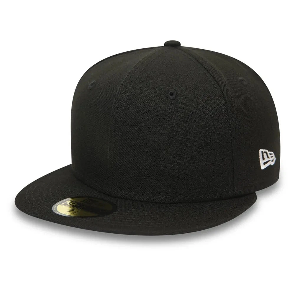 NEW ERA 59FIFTY ESSENTIAL BLACK FITTED CAP 3 NEW ERA 59FIFTY ESSENTIAL BLACK FITTED CAP