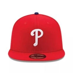 NEW ERA 59FIFTY MLB AUTHENTIC PHILADELPHIA PHILLIES TEAM FITTED RED CAP -Headwear store s l16002