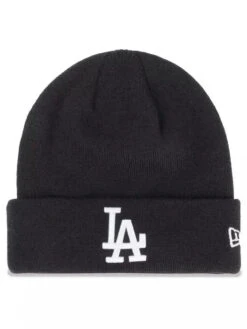 NEW ERA LOS ANGELES DODGERS ESSENTIAL CUFF BLACK KNIT